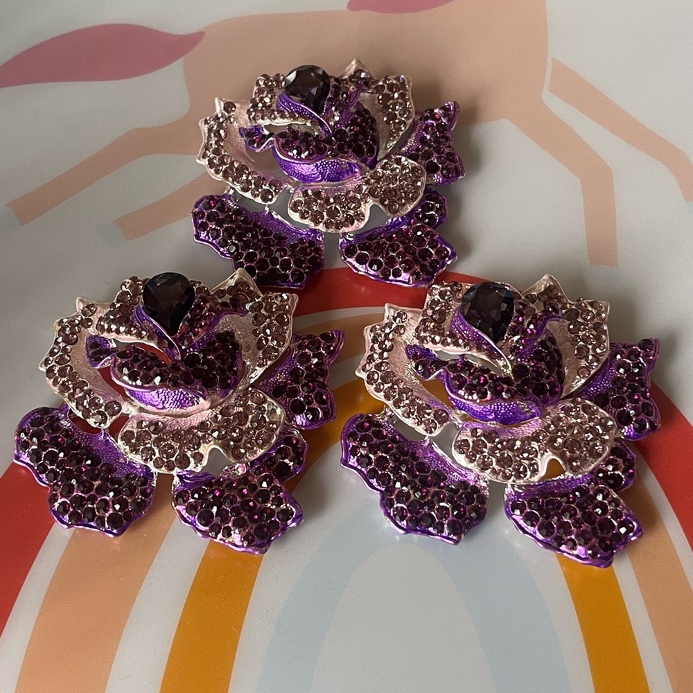 Flower Rhinestone Embellishments
